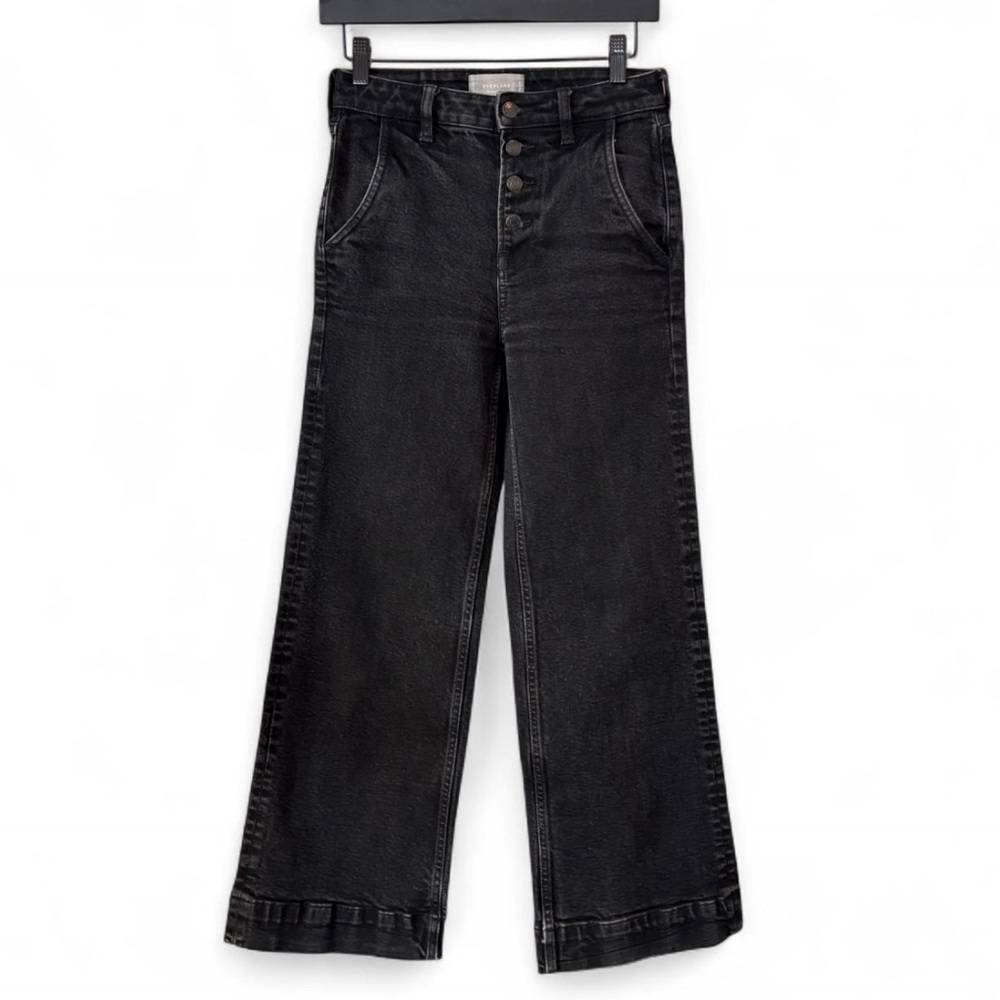 Classic Black Wide-Leg Jeans